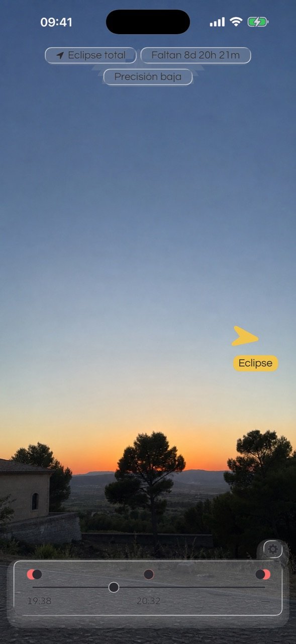 Flecha que indica hacia dónde girar para encontrar el Sol